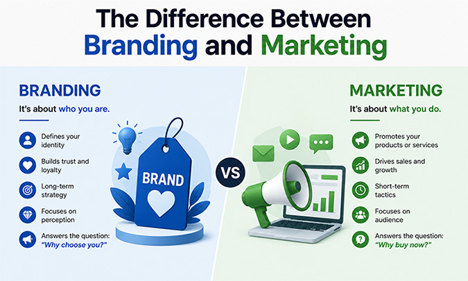 The Difference Between Branding and Marketing